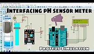 🥛🫗 pH Sensor Simulation in Proteus | Complete Water Quality Monitoring using pH Sensor🔥