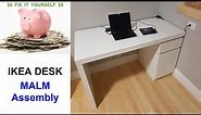 IKEA "MALM" Desk Assembly