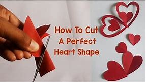 Paper Heart Shape/Paper Heart Craft/Paper Heart Cutting/How To Make Heart Wth Paper Easy