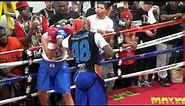 Floyd Mayweather full sparring session in preparation for Andre Berto