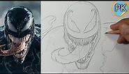 How to draw Venom easy // Full outline Tutorial step by step ||