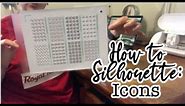 HOW TO Silhouette: Icons | how to make your own stickers in Silhouette Studio