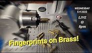 Lightburn Rotary Fiber Laser Brass Fingerprints - Laser Engraving Tutorial Livestream