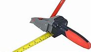 All-in-one Hand Tool with Measuring Tape and Utility Knife – Measure, Mark and Cut Drywall, Shingles, Insulation, Tile, Carpet, Foam – Measure and Mark Wood for Rip Cuts