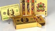 13781 Ben Franklin 24kt Gold Foil Playing Cards