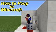 How to Poop in Minecraft | Redstone Creation