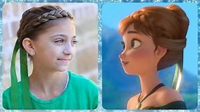 Frozen Inspired Anna's Coronation Hairstyle Tutorial | A CuteGirlsHairstyles Disney Exclusive