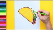 How to draw a Taco