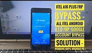 Itel A16 Plus FRP Bypass - All Itel Android 8.1.0 Google Account Bypass Solution