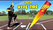 Hitting with the 2024 EASTON HYPE FIRE | USSSA Baseball Bat Review (new exit velo record)