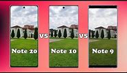 Samsung Galaxy Note 20 vs Note 10 vs Note 9 Camera Test