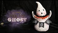 DIY FolkArt Ghost Tutorial | Spooky-Cute Vintage Halloween Decor Idea