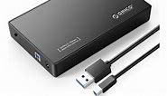 ORICO USB 3.0 External Hard Drive Enclosure for 3.5/2.5 Inch SATA Hard Drives/SSD Up to 20 TB, 3.5'' Tool-Free HDD Enclosure with 12V/2A Power Supply and UASP Acceleration (3588US3) - Newegg.com