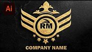 RM logo design tutorial by illustrator ll বাংলা টিউটোরিয়াল ll ll Ratna Graphics360 ll
