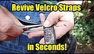 Sandle straps: How to quickly repair and renew Velcro aka: "hook and loop" straps