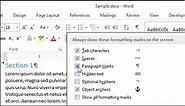 How to Display Non-Printing Characters in Word