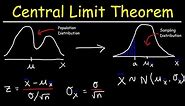 Central Limit Theorem - Sampling Distribution of Sample Means - Stats & Probability