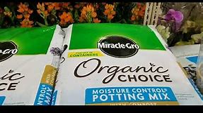 Costco ORGANIC SOIL: Miracle-Gro Potting Mix 55QT - Whitney Farms planting soil 50QT