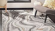 SAFAVIEH Craft Collection Accent Rug - 4' x 6', Grey & Gold, Modern Abstract Design, Non-Shedding & Easy Care, Ideal for High Traffic Areas in Entryway, Living Room, Bedroom (CFT819F)