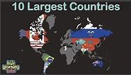 Top 10 Biggest Countries in the World/Top 10 Largest Countries in the World