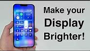 How To Make your iPhone Display Brighter than MAX / Darker than MIN!