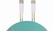 10Gtek Fiber Patch Cable - LC to LC OM3 10Gb/Gigabit Multi-Mode Jumper Duplex 50/125μm LSZH Fiber Optic Cord for SFP Transceiver, Aqua, 30-Meter(98.4ft)