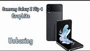 Samsung Galaxy Z Flip 4 Unboxing (Graphite) Unlocked Version