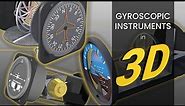 Gyroscopic Instruments in 3D