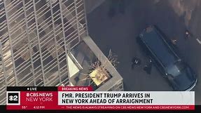 Watch: Former Pres. Trump's motorcade arrives at Trump Tower