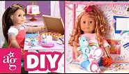 Totally Awesome DIY Crafts w/ Joss and Courtney | Doll DIY | @AmericanGirl