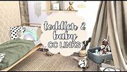 Colourful Toddler & Baby Room + CC LINKS | SIMS 4 Speed Build