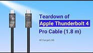 The Most Expensive Cable | Teardown of Apple Thunderbolt 4 Pro Cable (1.8 m)