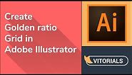 How to set up Golden Ratio grid in Adobe illustrator. Rectangle grid tool tutorial