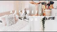 AESTHETIC ROOM TOUR! (rose gold + minimalistic) | JustHelina