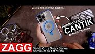 Cocok untuk iPhone Natural Titanium! ZAGG Santa Cruz Snap Case for iPhone 15 Pro / 15 Pro Max