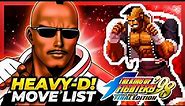 HEAVY-D! MOVE LIST - The King of Fighters '98 Ultimate Match Final Edition (KOF98)