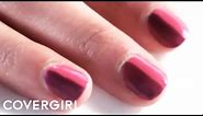 Nail Art: Step by Step Two Color Nails Flip Fantastic Look | COVERGIRL