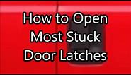 How to open stuck car door, truck, or van door latch with broken cable housing