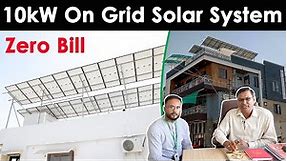 10kW On Grid Solar System - Benefits, Installation Process, Components, Net Metering, Return & Price