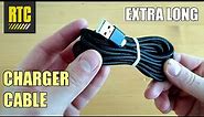 Extra Long Cell Phone Charger Cable for Micro USB Cord Powered Devices