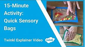 How to Make An Easy Sensory Bag for Kids | Early Years Learning