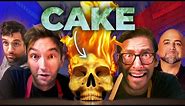 Try Guys Bake Fire Skull Cakes w/ Pro Chefs • Phoning It In