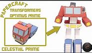 HOW TO MAKE PAPER TRANSFORMERS G1 OPTIMUS PRIME (TUTORIAL) transformable