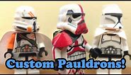 How to Make Custom LEGO Star Wars Pauldrons & Capes!