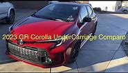 2023 GR Corolla VS 2022 XSE Corolla Hatchback UnderCarriage, Part I