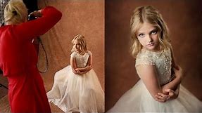 PORTRAIT PHOTOGRAPHY in studio, kids portrait photoshoot with little princess behind the scenes