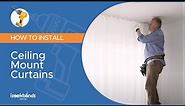 How to Install Ceiling Mount Curtains