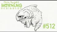 Morning Scribbles #512 (Beaky Dragonshark) Speed Drawing