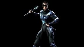 Injustice Gods Among Us | Nightwing - All skins, Intro, Super Move, Story Ending