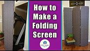 DIY 3-Panel Folding Screen Room Divider